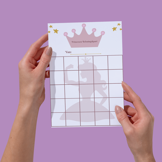 Beloningskaart | Prinses | Printen