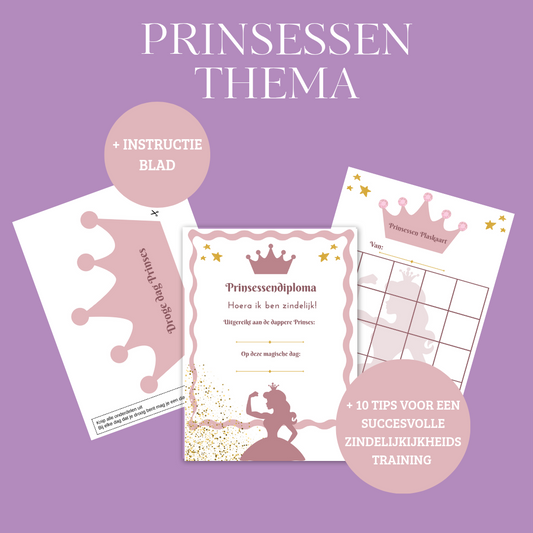 Zindelijkheidstraining| Pakket Prinses | Printen